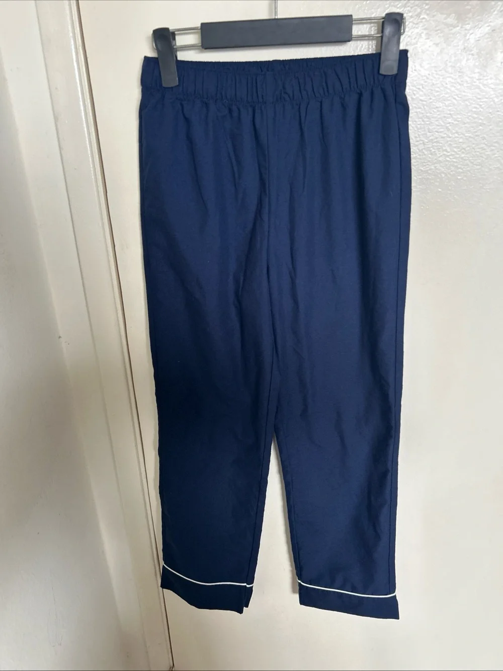 Crewcuts Navy Pajama Set with White Piping